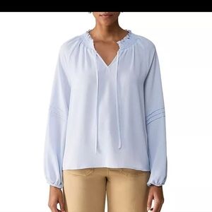 Social Standard by Sanctuary Tallie Long Sleeve Breathable Peasant flowy Top L